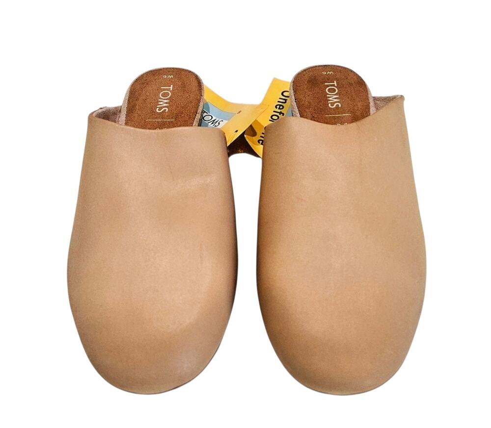 TOMS Jutti Honey Leather  Mules SZ. 6